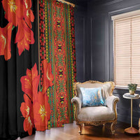 Africa Beauty Clivia Miniata Flowers Window Curtain - Wonder Print Shop