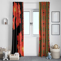 Africa Beauty Clivia Miniata Flowers Window Curtain - Wonder Print Shop