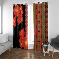 Africa Beauty Clivia Miniata Flowers Window Curtain - Wonder Print Shop