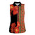 Africa Beauty Clivia Miniata Flowers Women Sleeveless Polo Shirt - Wonder Print Shop