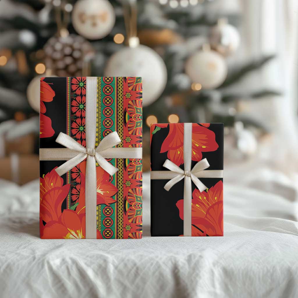 Africa Beauty Clivia Miniata Flowers Wrapping Paper - Wonder Print Shop