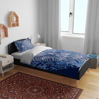 Africa Floral mix Maasai Shuka Bedding Set Blue Moitf LT9 - Wonder Print Shop