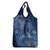 Africa Floral mix Maasai Shuka Grocery Bag Blue Moitf