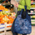Africa Floral mix Maasai Shuka Grocery Bag Blue Moitf