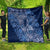 Africa Floral mix Maasai Shuka Quilt Blue Moitf - Wonder Print Shop