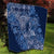Africa Floral mix Maasai Shuka Quilt Blue Moitf - Wonder Print Shop