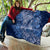 Africa Floral mix Maasai Shuka Quilt Blue Moitf - Wonder Print Shop