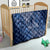 Africa Floral mix Maasai Shuka Quilt Blue Moitf - Wonder Print Shop