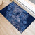 Africa Floral mix Maasai Shuka Rubber Doormat Blue Moitf - Wonder Print Shop