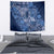 Africa Floral mix Maasai Shuka Tapestry Blue Moitf - Wonder Print Shop
