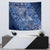 Africa Floral mix Maasai Shuka Tapestry Blue Moitf - Wonder Print Shop