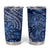 Africa Floral mix Maasai Shuka Tumbler Cup Blue Moitf - Wonder Print Shop