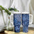Africa Floral mix Maasai Shuka Tumbler With Handle Blue Moitf - Wonder Print Shop