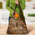 Africa Floral mix Maasai Shuka Grocery Bag Gold Moitf