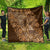 Africa Floral mix Maasai Shuka Quilt Gold Moitf - Wonder Print Shop