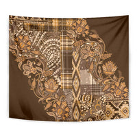 Africa Floral mix Maasai Shuka Tapestry Gold Moitf - Wonder Print Shop