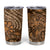 Africa Floral mix Maasai Shuka Tumbler Cup Gold Moitf - Wonder Print Shop