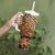 Africa Floral mix Maasai Shuka Tumbler With Handle Gold Moitf - Wonder Print Shop