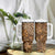Africa Floral mix Maasai Shuka Tumbler With Handle Gold Moitf - Wonder Print Shop