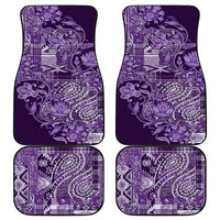 Africa Floral mix Maasai Shuka Car Mats Purple Moitf LT9 - Wonder Print Shop