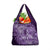 Africa Floral mix Maasai Shuka Grocery Bag Purple Moitf