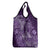 Africa Floral mix Maasai Shuka Grocery Bag Purple Moitf