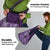 Africa Floral mix Maasai Shuka Grocery Bag Purple Moitf