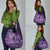 Africa Floral mix Maasai Shuka Grocery Bag Purple Moitf