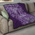 Africa Floral mix Maasai Shuka Quilt Purple Moitf - Wonder Print Shop
