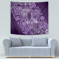 Africa Floral mix Maasai Shuka Tapestry Purple Moitf - Wonder Print Shop