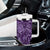 Africa Floral mix Maasai Shuka Tumbler With Handle Purple Moitf - Wonder Print Shop