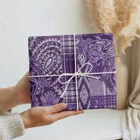 Africa Floral mix Maasai Shuka Wrapping Paper Purple Moitf - Wonder Print Shop