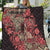 Africa Floral mix Maasai Shuka Quilt Red Moitf - Wonder Print Shop