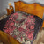 Africa Floral mix Maasai Shuka Quilt Red Moitf - Wonder Print Shop