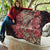 Africa Floral mix Maasai Shuka Quilt Red Moitf - Wonder Print Shop