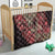 Africa Floral mix Maasai Shuka Quilt Red Moitf - Wonder Print Shop