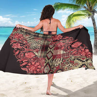 Africa Floral mix Maasai Shuka Sarong Red Moitf - Wonder Print Shop