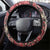 Africa Floral mix Maasai Shuka Steering Wheel Cover Red Moitf - Wonder Print Shop