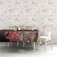 Africa Floral mix Maasai Shuka Tablecloth Red Moitf - Wonder Print Shop