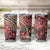 Africa Floral mix Maasai Shuka Tumbler Cup Red Moitf - Wonder Print Shop