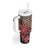 Africa Floral mix Maasai Shuka Tumbler With Handle Red Moitf - Wonder Print Shop
