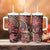 Africa Floral mix Maasai Shuka Tumbler With Handle Red Moitf - Wonder Print Shop