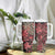 Africa Floral mix Maasai Shuka Tumbler With Handle Red Moitf - Wonder Print Shop