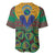 African Pattern Traditional Kanga Style Baseball Jersey LT9 - Wonder Print Shop