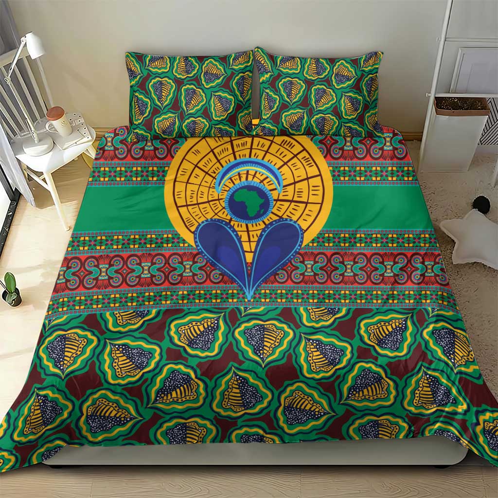 African Pattern Traditional Kanga Style Bedding Set LT9 - Wonder Print Shop