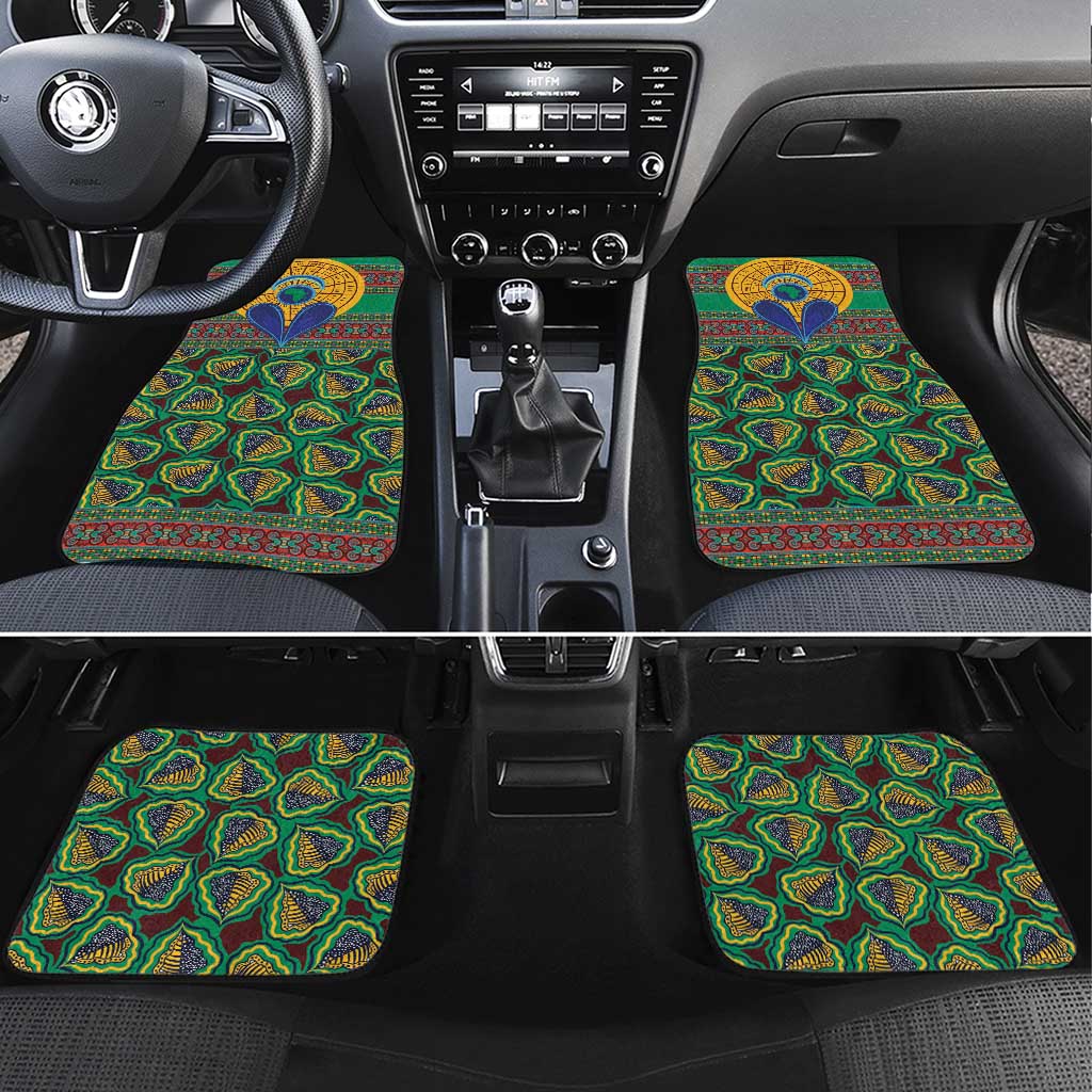 African Pattern Traditional Kanga Style Car Mats LT9 - Wonder Print Shop