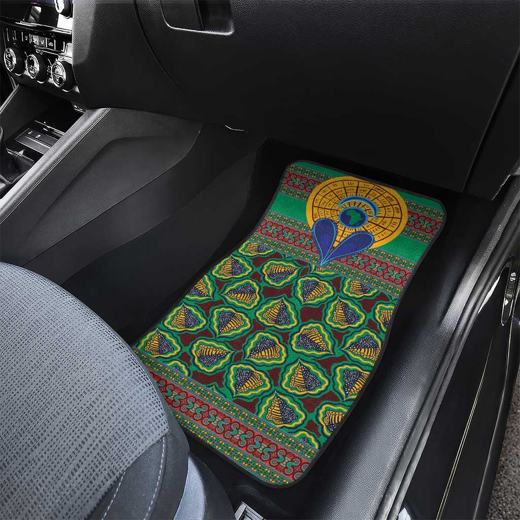 African Pattern Traditional Kanga Style Car Mats LT9 - Wonder Print Shop