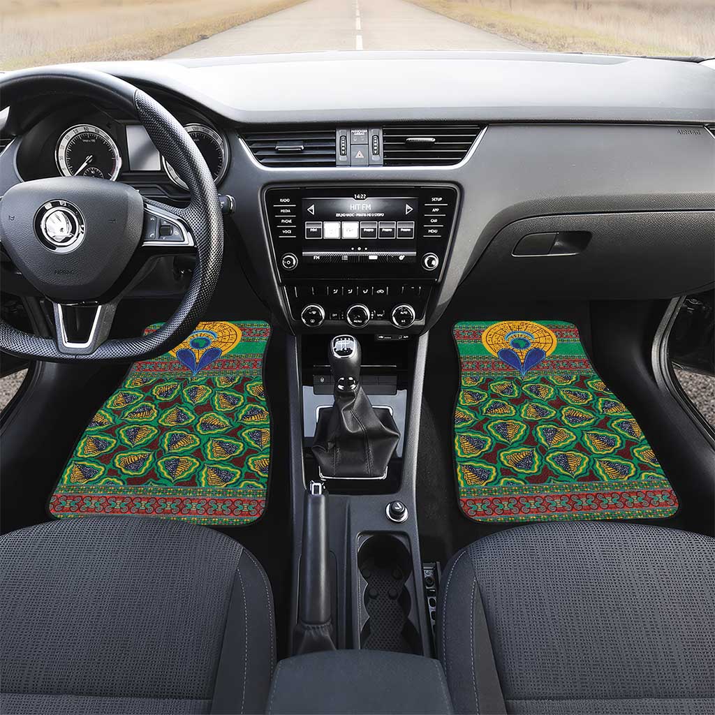 African Pattern Traditional Kanga Style Car Mats LT9 - Wonder Print Shop