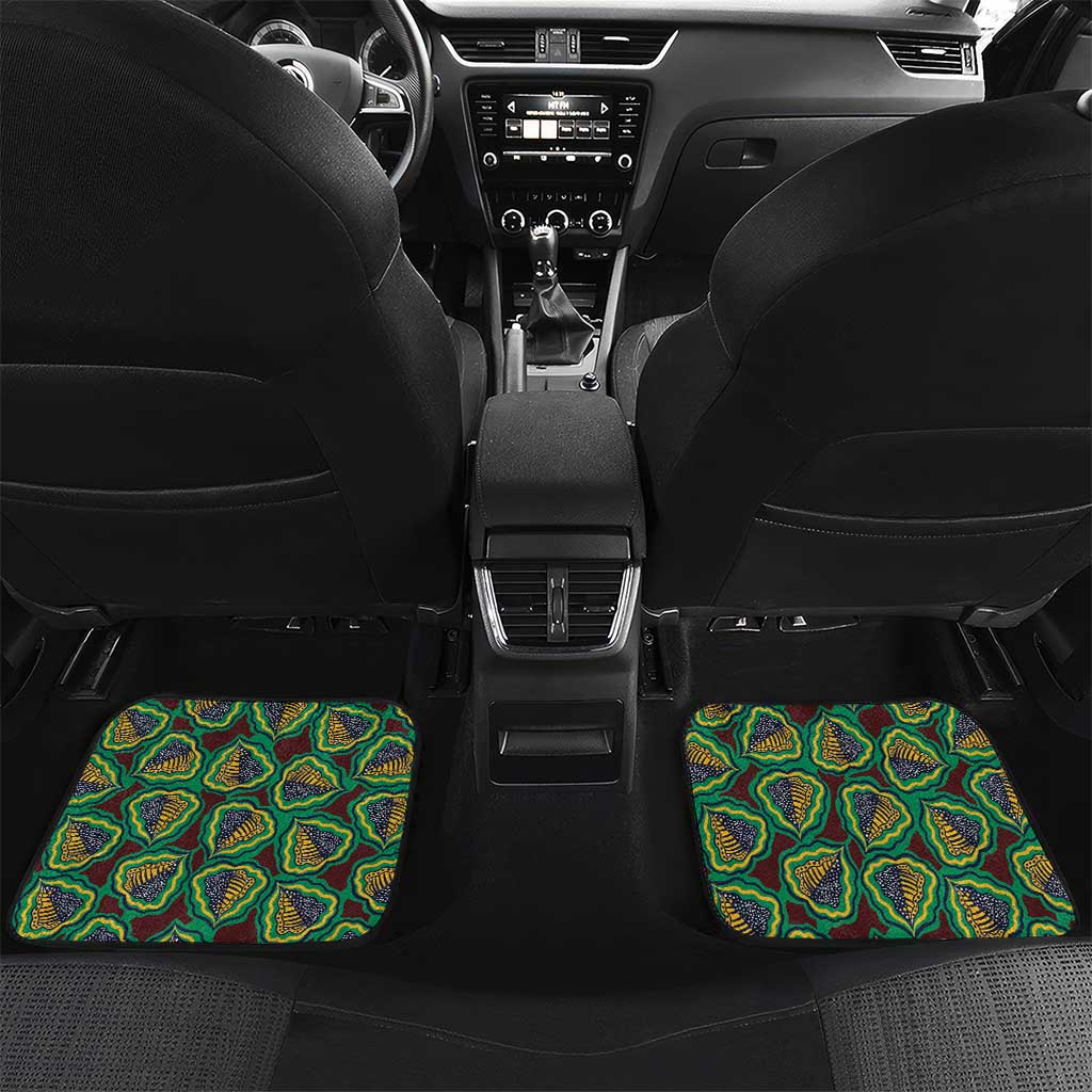 African Pattern Traditional Kanga Style Car Mats LT9 - Wonder Print Shop