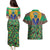 African Pattern Traditional Kanga Style Couples Matching Puletasi and Hawaiian Shirt LT9 - Wonder Print Shop